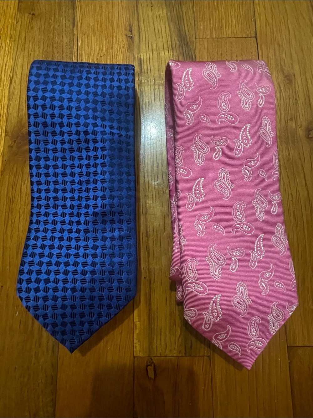 $260 2 Eton Embroidered 100% Italian Silk Ties